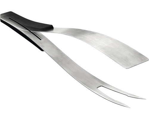 Pince à grill en acier inoxydable avec fourchette