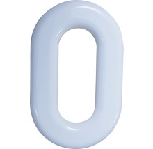 Hausnummer 0 Nylon weiß