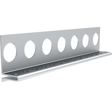 Profilé de bordure en aluminium avec trous