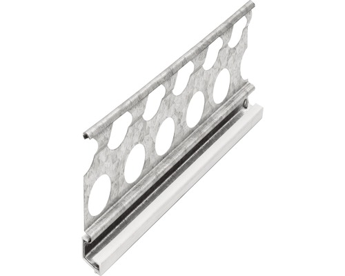 CATNIC Putzsockelprofil Stahl verzinkt mit PVC Nase für Putzstärke 10 mm 2500 x 10 x 53 mm Bund = 25 St