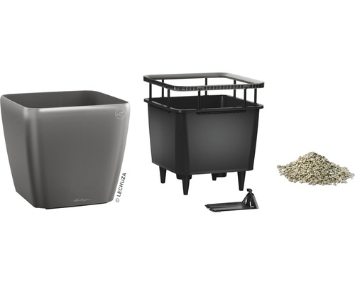 Lechuza Classico 21 Pflanzgefäß mit Bewässerungssystem und Pflanzsubstrat
