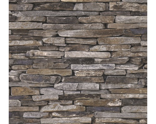 Vliestapete 9142-17 Best of Wood'n Stone Stein graubraun Wand mit Steinoptik-Tapete