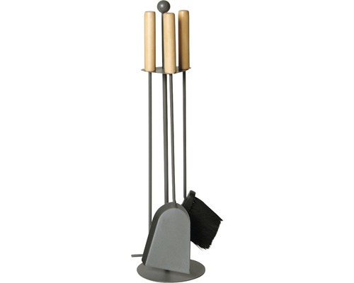 Accessoires pour cheminée anthracite 3 pièces Accessoires pour cheminée anthracite 3 pièces