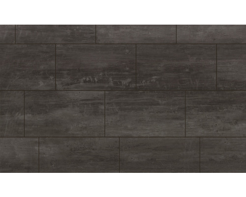 Dunkle Bodenfliesen in Holzoptik