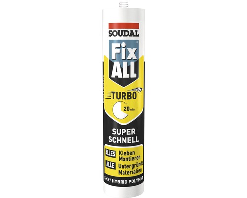 Colle de montage Soudal Fix ALL Turbo blanc 430 g