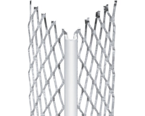 CATNIC Außenputzprofil Stahl verzinkt mit PVC Nase für Putzstärke 15 mm 2500 x 53 x 53 mm Bund = 15 St