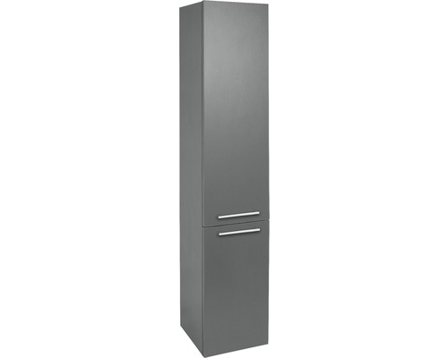 Armoire haute Somero anthracite hauteur 150 cm largeur 30 cm montage à droite/à gauche