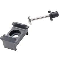 Matériel de fixation pour panneaux, comprenant support, vis et cheville