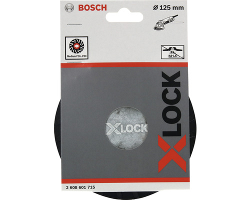 Bosch X-Lock Fächerscheibe, Körnung P36 bis P80, Durchmesser 125 Millimeter