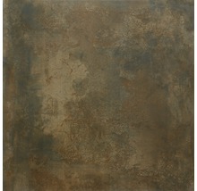 Carrelage sol en grès cérame fin Metallique cuivre 120 x 120 cm-thumb-0