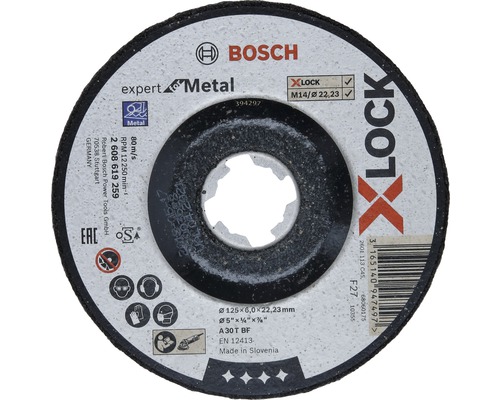 Disque à ébarber Ø 125x22,23x6 mm Expert for Metal, fixation X-LOCK