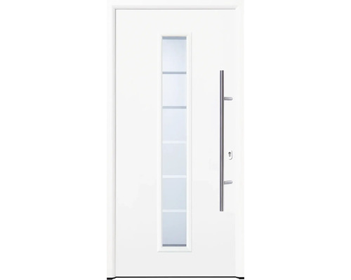 Porte d'entrée Hörmann Thermo46 TPS 020/06 blanc 1100x2100 mm droite