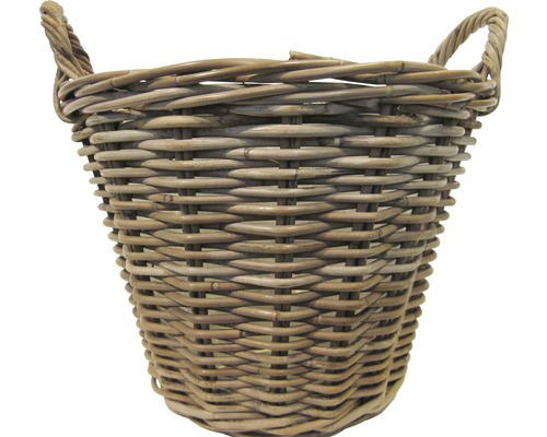 Panier en rotin avec deux poignées