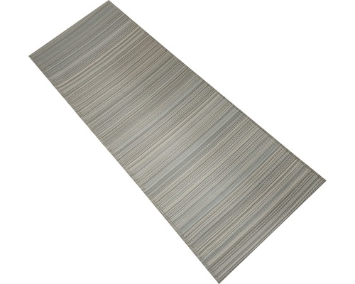 Tapis d'extérieur gris rayé 75x200cm