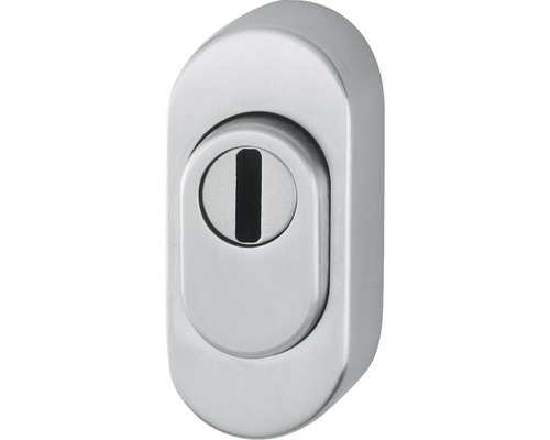 Rosace de protection Hoppe 2159082 E55S-ZA ovale cylindre profilé acier inoxydable Rosette de cylindre profilé pour serrures de porte