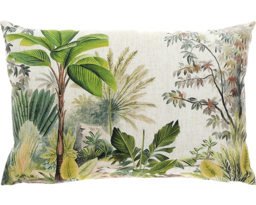Coussin décoratif Lorena Jungle vert 60x40 cm