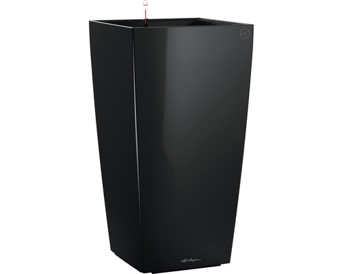 Vase Lechuza Cubico 50 kit complet H 95 cm noir