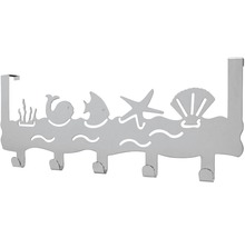 Türgarderobe mit maritimen Motiven und vier Haken
