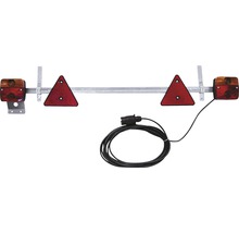 Support de feux de remorque avec réflecteur triangulaire et câble