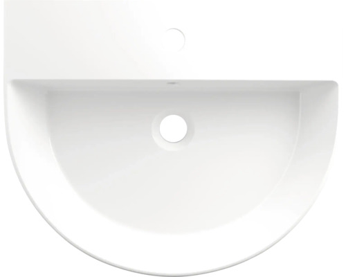 Halbrundes Keramikwaschbecken für das Badezimmer