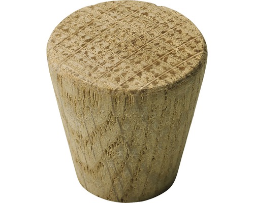 Bouton de meuble chêne brut Ø 25 mm, 1 pièce
