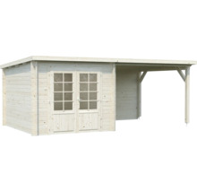 Holz Gartenhaus mit Doppeltür und Anbau