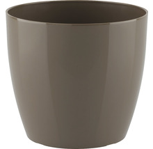 Pot de fleurs rond en plastique