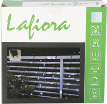 Guirlande lumineuse Lafiora pour la décoration intérieure et extérieure avec 720 LED, câble d''alimentation de 71.9 mètres, longueur de 10 mètres, lumière blanc froid, fonction de variation et minuterie