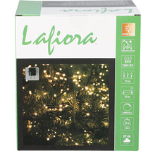 Guirlande lumineuse Lafiora avec 1500 LED pour l''intérieur et l''extérieur, blanc chaud, dimmable, avec minuterie et indice de protection IP44