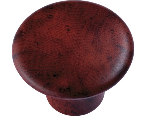 Bouton de meuble aspect bois noueux Ø 32 mm, 1 pièce