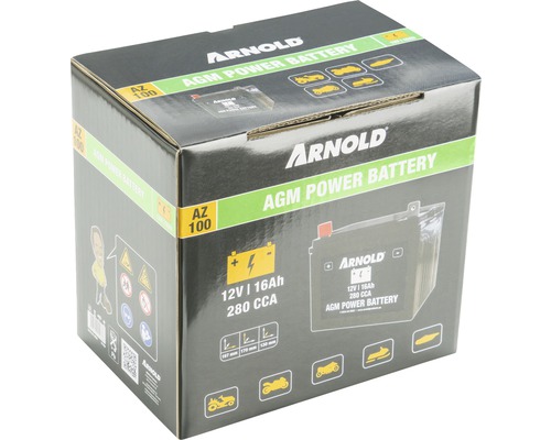 Batterie Arnold AGM Power AZ 100 dans son emballage