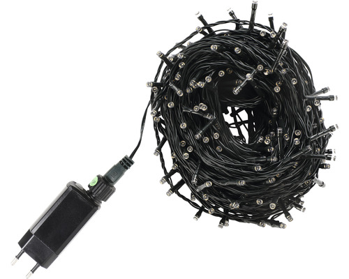 Guirlande lumineuse à LED avec transformateur pour intérieur et extérieur