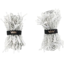 Deux faisceaux de guirlandes lumineuses Twinkly maintenus par un bracelet noir