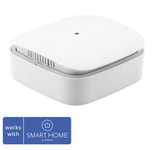 Appareil Smart Home blanc avec fentes d''aération
