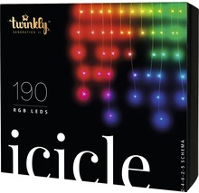 Emballage d''une guirlande lumineuse avec 190 LED RVB en forme de glaçon