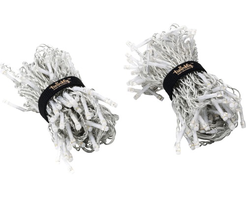 Deux guirlandes lumineuses à LED avec serre-câble