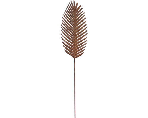 Tige décorative Lafiora feuille B métal h 139,5 cm cuivre