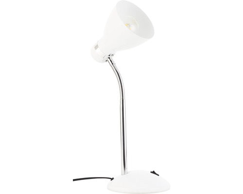 Lampe de bureau blanche avec bras flexible
