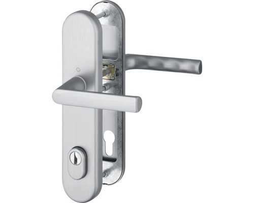 Poignée de fenêtre Hoppe SecuForte 11712326 Hamburg 0700S/UD9020 blanc  longueur de tige variable 32-42 mm verrouillable avec vis de fixation et clé  - HORNBACH Luxembourg