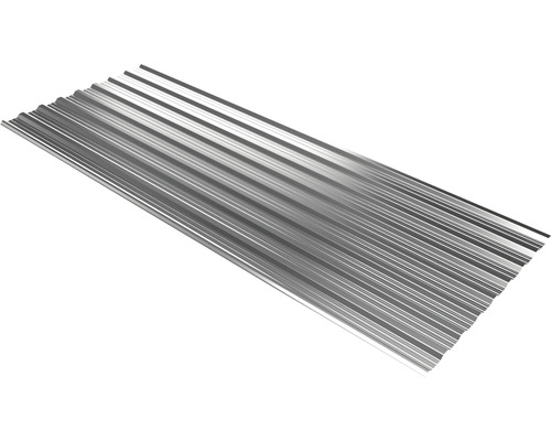 Plaque trapézoïdale PRECIT T18DR alu-zinc avec revêtement anti-condensation 1500 x 1138 x 0,5 mm