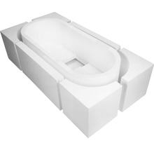 Baignoire avec support de baignoire pour le montage