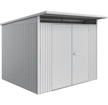 Gartenhaus Biohort AvantGarde Doppeltür Gr. A6 inkl. Regal und Werkzeughalter 260 x 260 cm silber-metallic