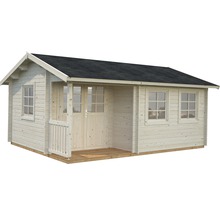 Gartenhaus Palmako Susanna 16,4 m² inkl. Fußboden 564 x 446 cm natur