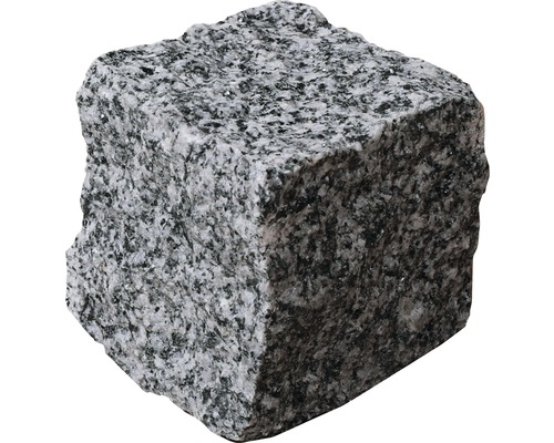 Pflasterstein Quadratpflaster Mosaikpflaster Granit grau 5 x 5 x 5 cm (Sack = 25 kg)