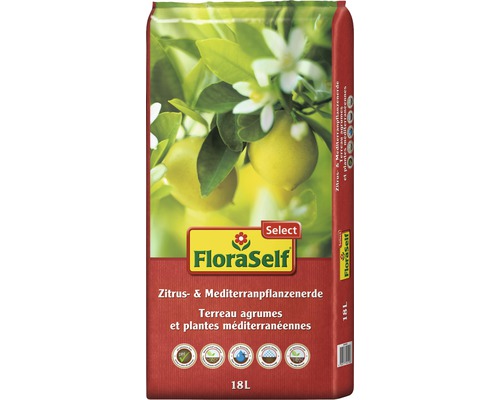 Terreau pour agrumes et plantes méditerranéennes FloraSelf Select 18 L