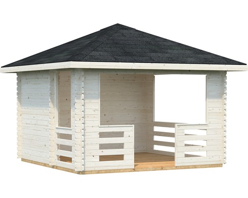 Holzpavillon mit Spitzdach