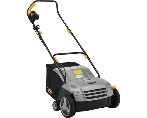 Scarificateur avec bac de ramassage pour l''entretien de la pelouse