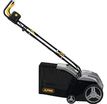 Scarificateur Alpina avec bac de ramassage pour l''entretien de la pelouse