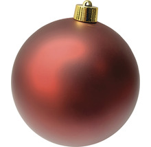 Boule de Noël en verre avec surface mate et suspension