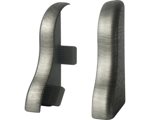 Deux finitions de plinthes en plastique